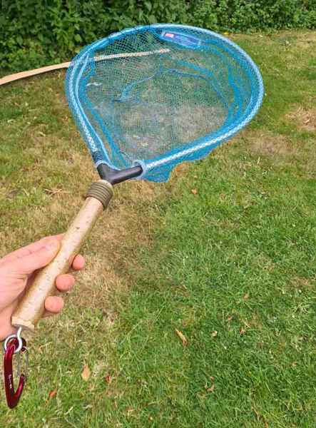 A foraged landing net